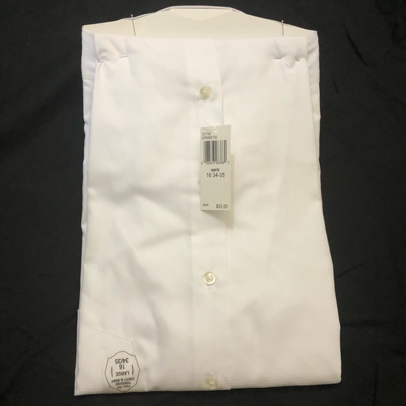 Van Heusen Dress Shirt NWT Regular Fit White - Picture 9 of 13